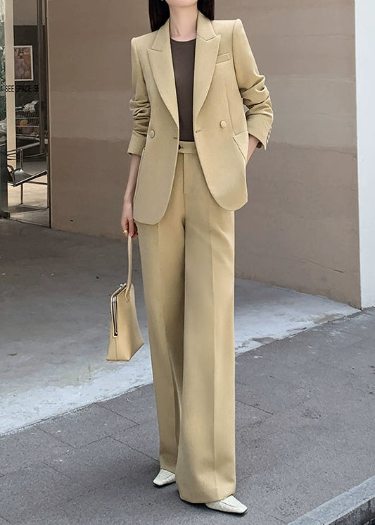 Chic Wide-Leg Suit Set　R56