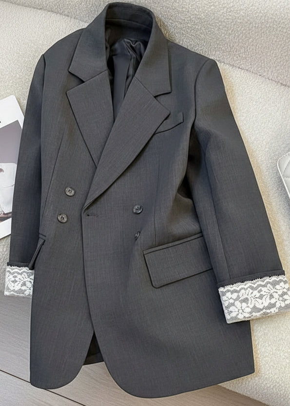 Lace Cuff Double Tailored Jacket　R67