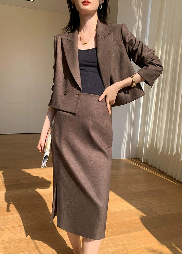 Chic Two-Piece Skirt Suit Set　R64