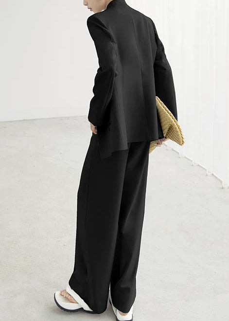 Minimal Collarless Jacket / Wide Pants（Select Item） 　R95