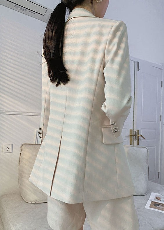 Half-Sleeve Tailored Blazer & Shorts Set　R116