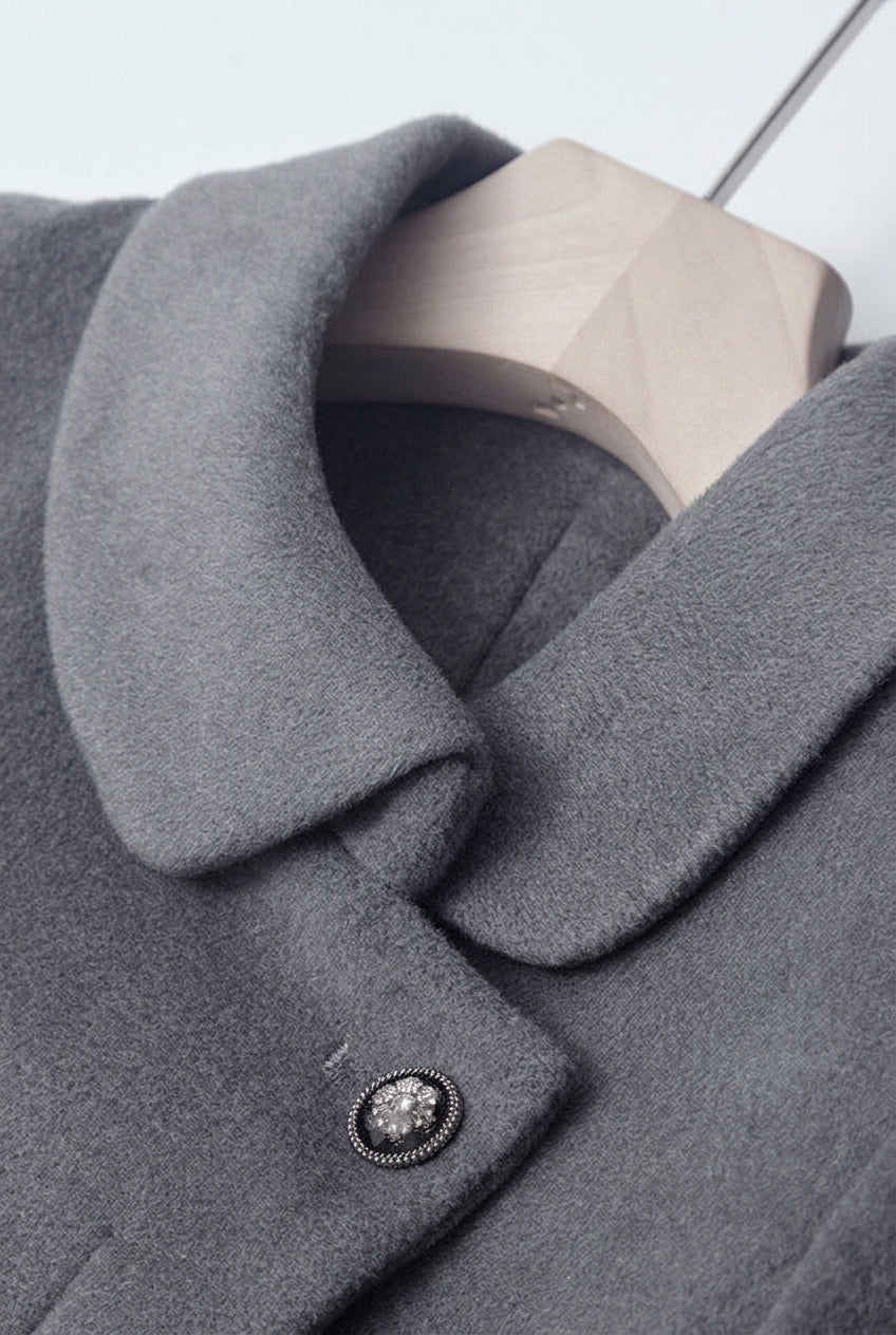 Round Collar Slim Coat　R281