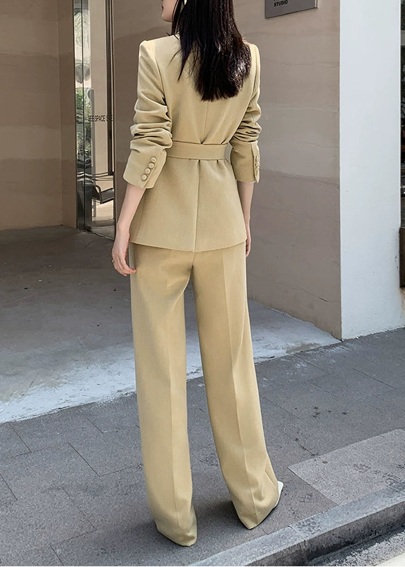 Chic Wide-Leg Suit Set　R56