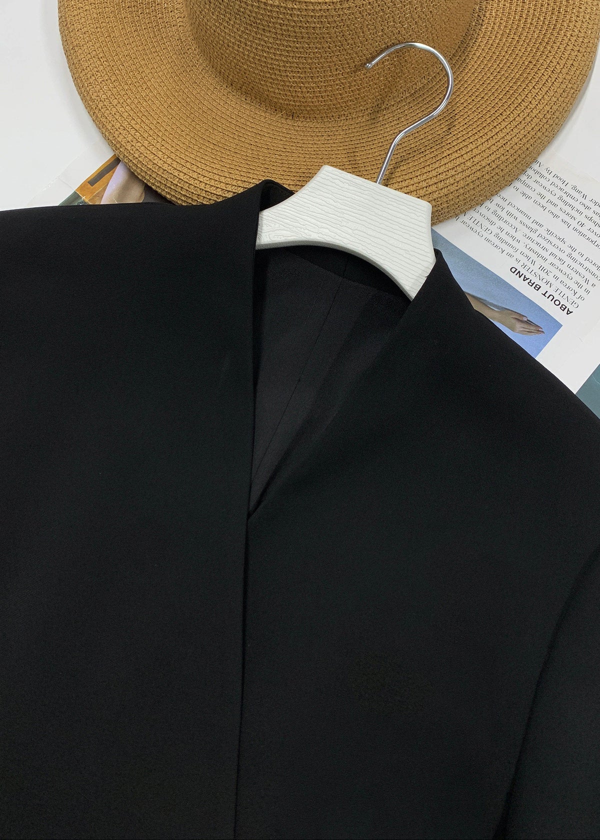 Asymmetric Collarless Blazer　R166