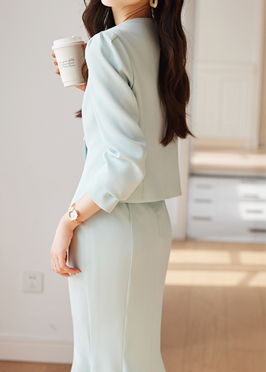 Heart Button Wrap Tailored Set-Up　R44