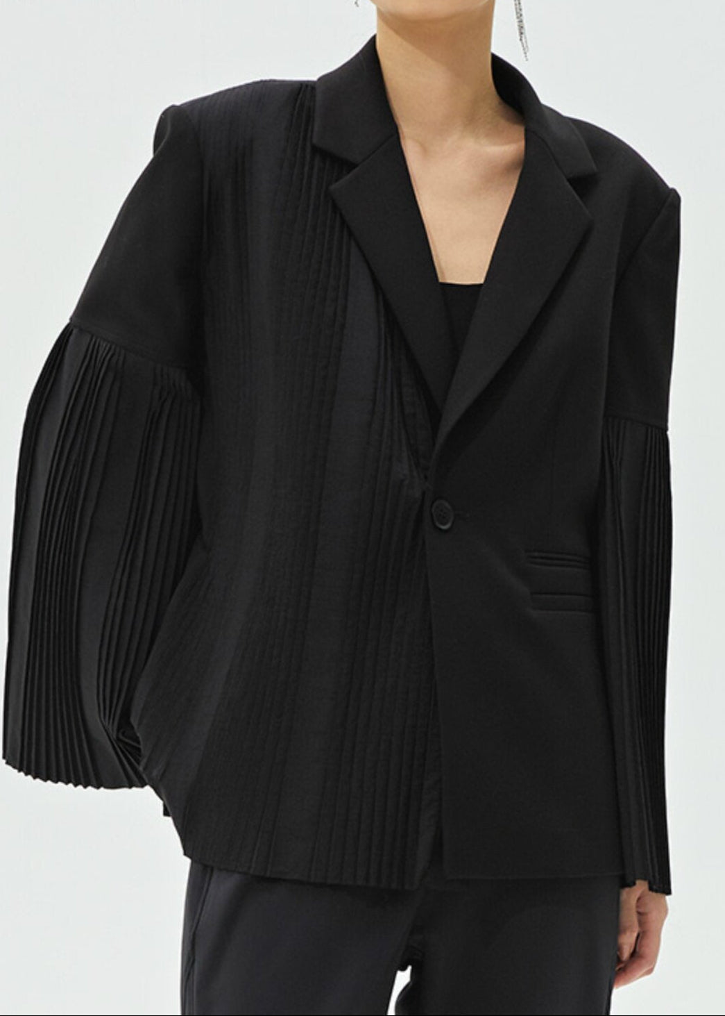Pleated Panel Tailored Jacket　R162