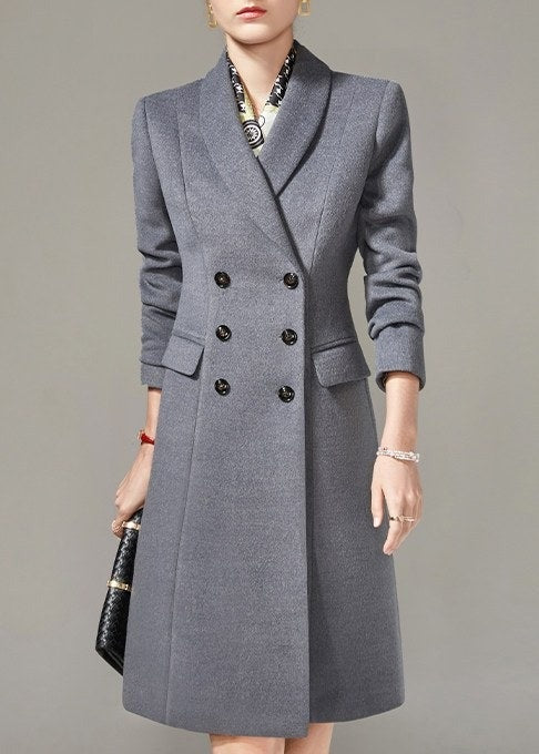 Slim Double Breasted Long Coat　R280