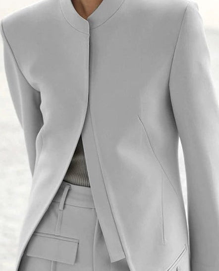 Minimal Collarless Jacket / Wide Pants（Select Item） 　R95