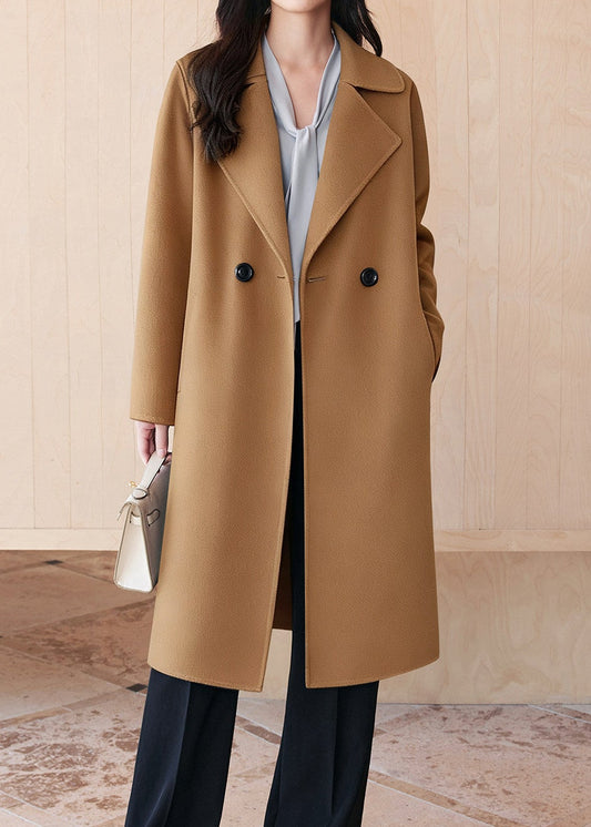 Tie Belt Tailored Long Coat　R262