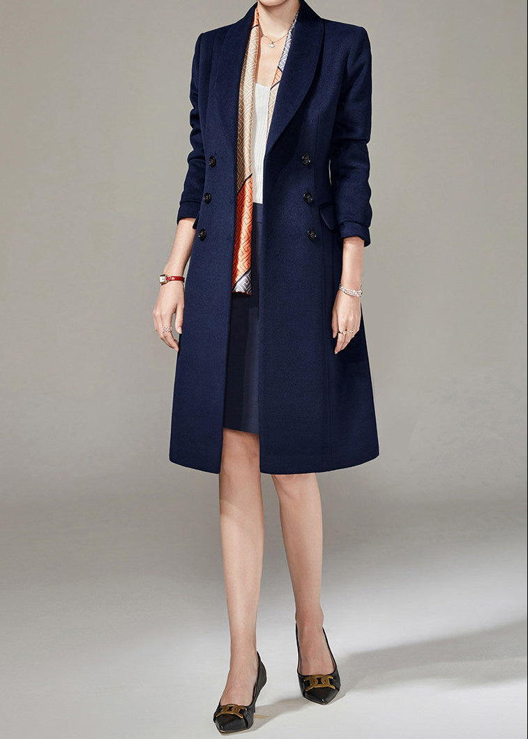Slim Double Breasted Long Coat　R280