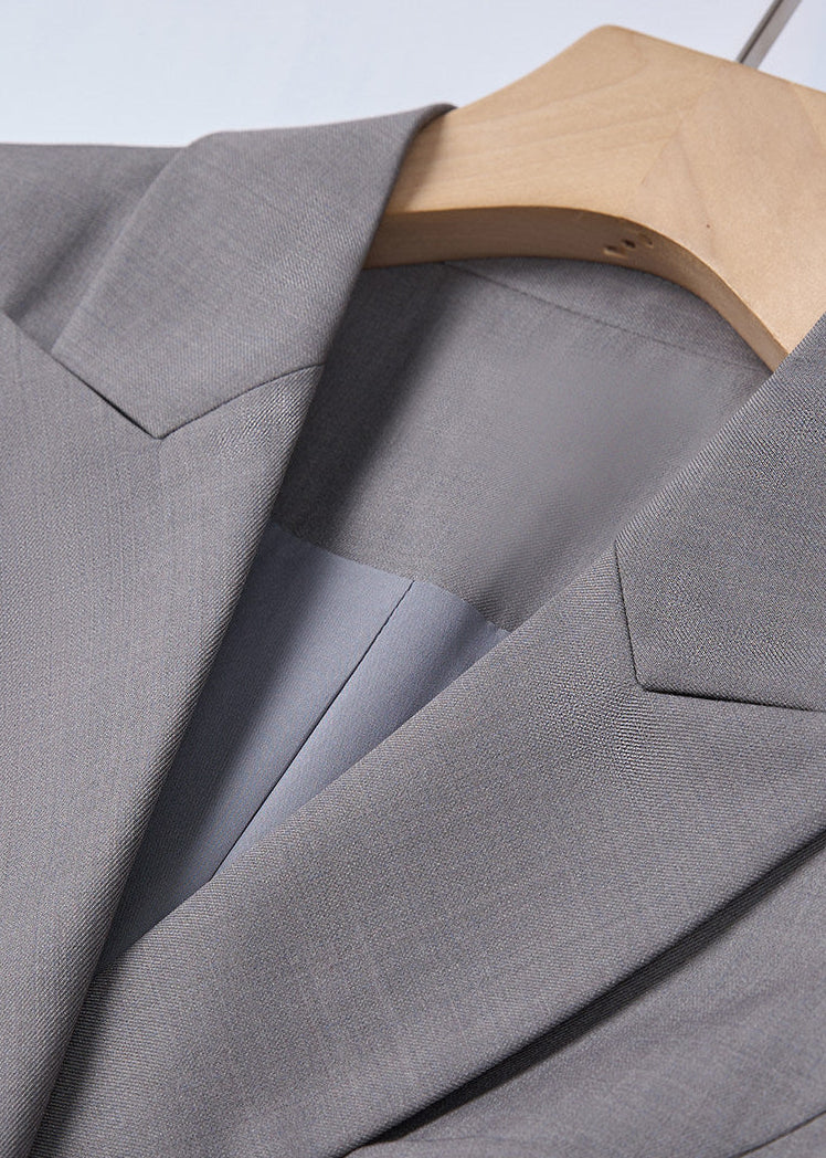 Double Breasted Peplum Flare Pants Suit　R275