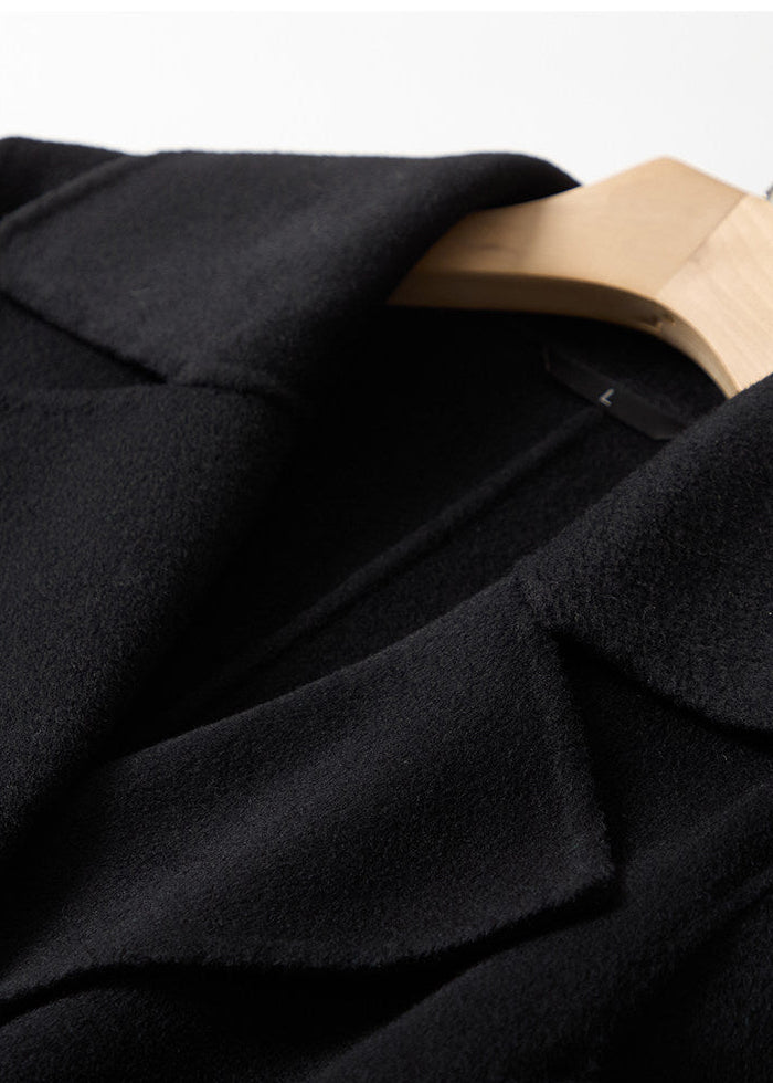 Tie Belt Tailored Long Coat　R262