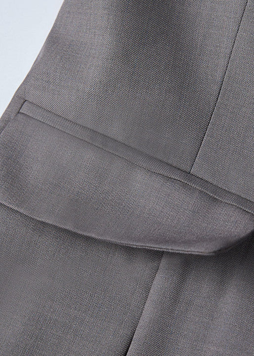 Double Breasted Peplum Flare Pants Suit　R275