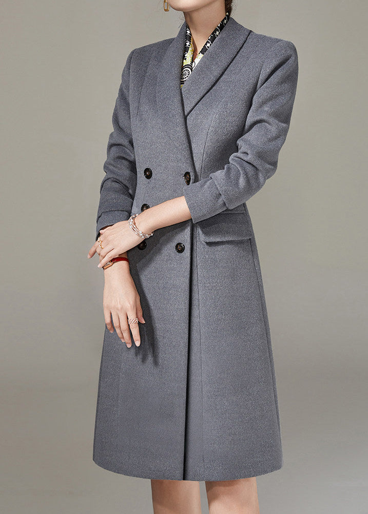 Slim Double Breasted Long Coat　R280