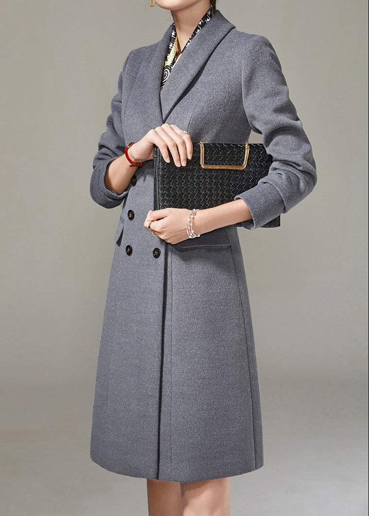 Slim Double Breasted Long Coat　R280