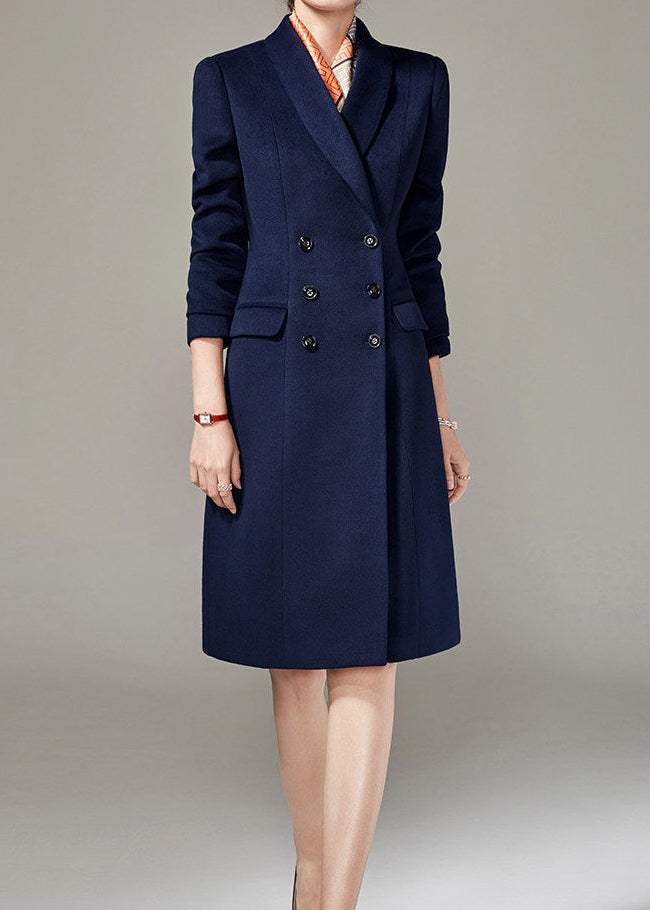 Slim Double Breasted Long Coat　R280