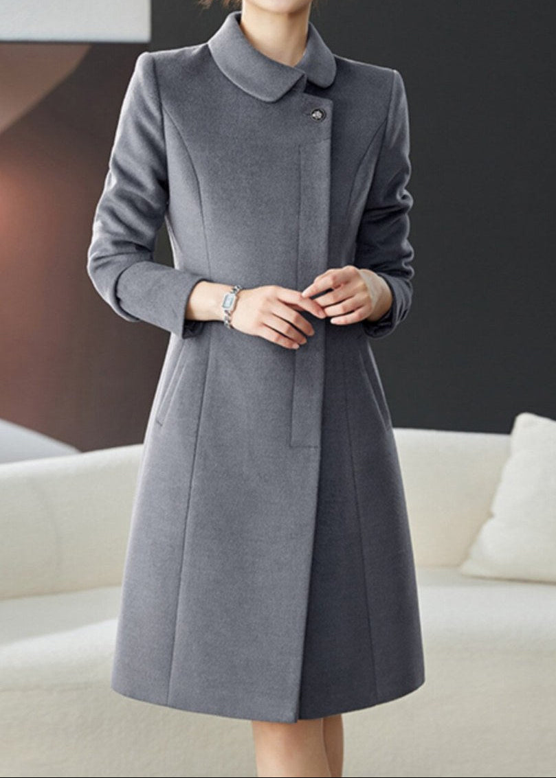 Round Collar Slim Coat　R281