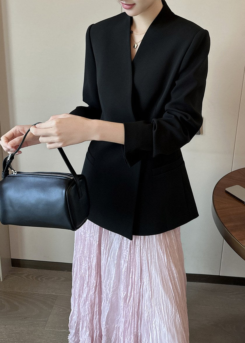 Asymmetric Collarless Blazer　R166