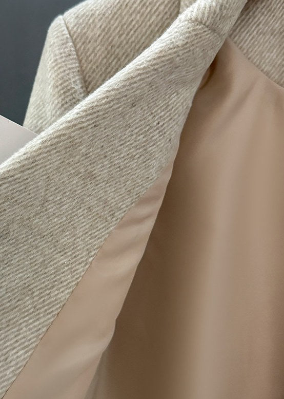 Soft Textured Double-Breasted Blazer　R185