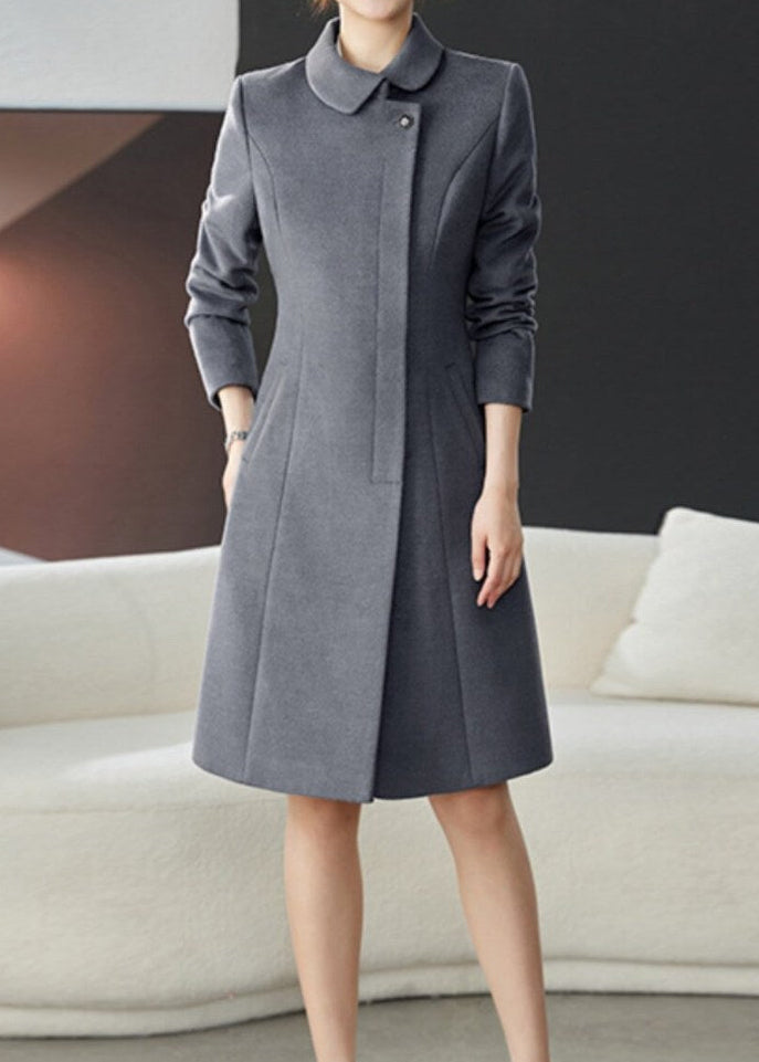 Round Collar Slim Coat　R281