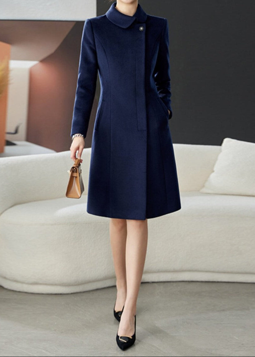 Round Collar Slim Coat　R281