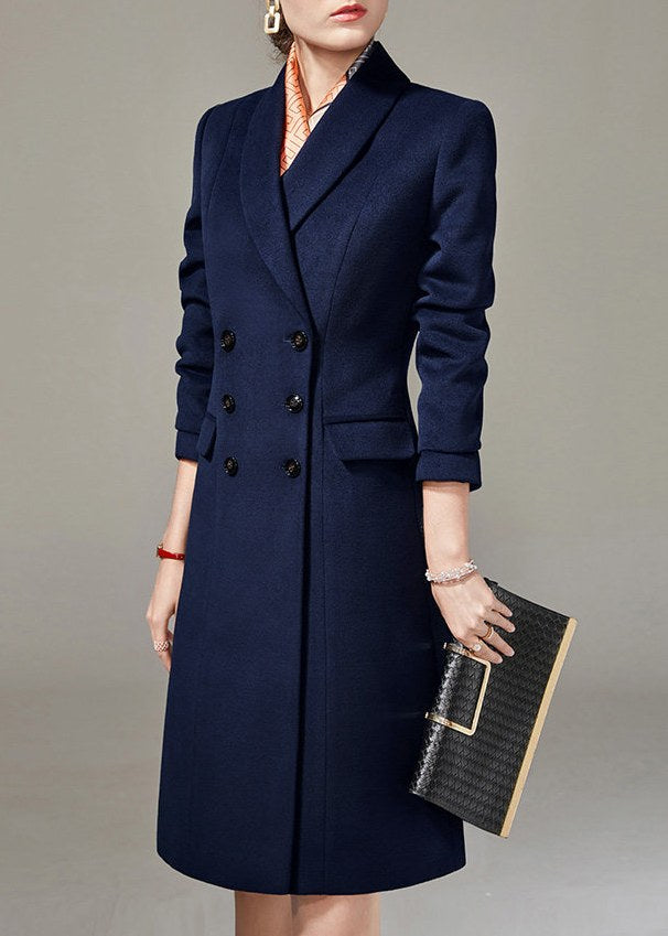 Slim Double Breasted Long Coat　R280