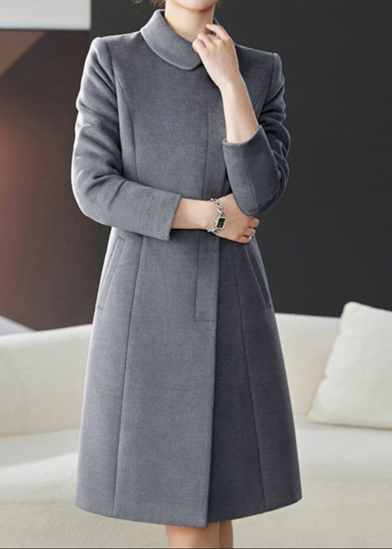 Round Collar Slim Coat　R281